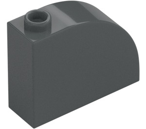 LEGO Dark Stone Gray Slope 1 x 3 x 2 Curved (33243)