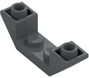 LEGO Dark Stone Gray Slope 1 x 4 (45°) Double Inverted with Open Center (32802)