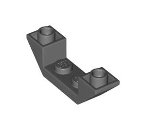 LEGO Donker Steengrijs Helling 1 x 4 (45°) Dubbele Omgekeerd met Open Midden (32802)