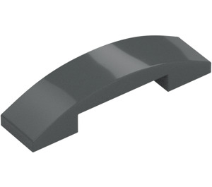 LEGO Dark Stone Gray Slope 1 x 4 Curved Double (93273)