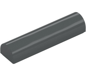 LEGO Dark Stone Gray Slope 1 x 4 x 0.7 Curved (79756)