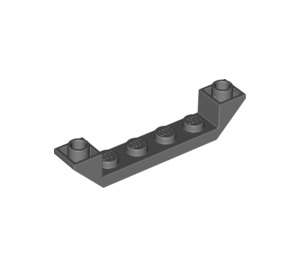 LEGO Dark Stone Gray Slope 1 x 6 (45°) Double Inverted with Open Center (52501)