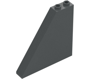 LEGO Dark Stone Gray Slope 1 x 6 x 5 (55°) with Bottom Stud Holder (2937)