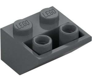 LEGO Dark Stone Gray Slope 2 x 2 (45°) Inverted with Flat Spacer Underneath (3660)