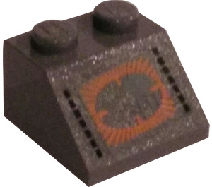 LEGO Gris pierre foncé Pente 2 x 2 (45°) avec Targeting Scanner Autocollant (3039)