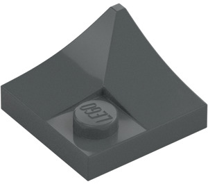 LEGO Grigio pietra scuro Pendenza 2 x 2 Curvo con Angolo (4190)