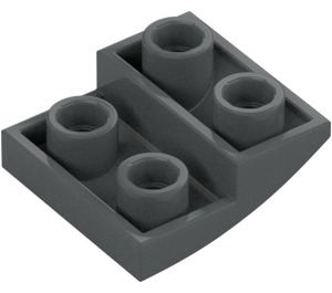 LEGO Donker steengrijs Helling 2 x 2 x 0.7 Gebogen Omgekeerd (32803)