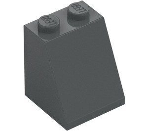 LEGO Dark Stone Gray Slope 2 x 2 x 2 (65°) with Bottom Tube (3678)