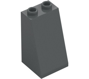 LEGO Dark Stone Gray Slope 2 x 2 x 3 (75°) Hollow Studs, Rough Surface (3684 / 30499)