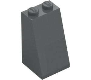 LEGO Dark Stone Gray Slope 2 x 2 x 3 (75°) (Solid Studs) (98560)