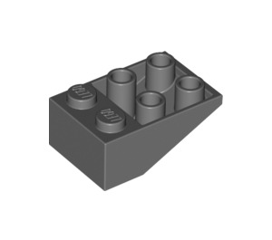 LEGO Dark Stone Gray Slope 2 x 3 (25°) Inverted without Connections between Studs (3747)