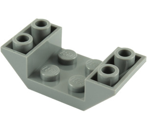 LEGO Donker Steengrijs Helling 2 x 4 (45°) Dubbele Omgekeerd met Open Midden (4871)