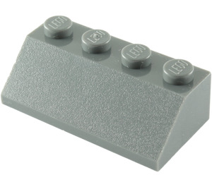 LEGO Dark Stone Gray Slope 2 x 4 (45°) with Rough Surface (3037)