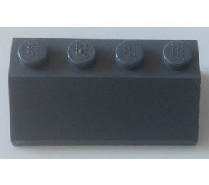 LEGO Dark Stone Gray Slope 2 x 4 (45°) with Smooth Surface (3037)