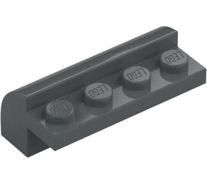 LEGO Gris Pierre Foncé Pente 2 x 4 x 1.3 Incurvé (6081)