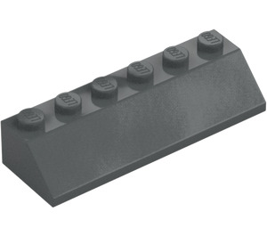 LEGO Grigio pietra scuro Pendenza 2 x 6 (45°) (23949)