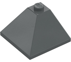 LEGO Dark Stone Gray Slope 3 x 3 (25°) Corner (3675)