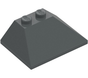 LEGO Gris piedra oscuro Con pendiente 3 x 4 Doble (45° / 25°) (4861)