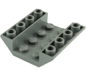 LEGO Gris pierre foncé Pente 4 x 4 (45°) Double Inversé avec Open Centre (Pas de trous) (4854)