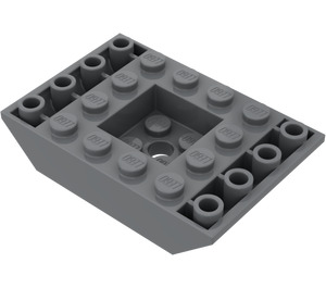 LEGO Donker steengrijs Helling 4 x 6 (45°) Dubbele Omgekeerd (30183)