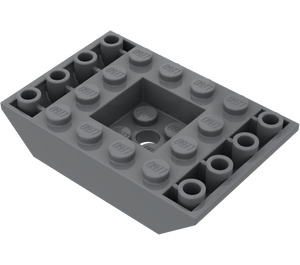 LEGO Dark Stone Gray Slope 4 x 6 (45°) Double Inverted (30183)
