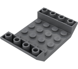 LEGO Dark Stone Gray Slope 4 x 6 (45°) Double Inverted with Open Center without Holes (30283 / 60219)