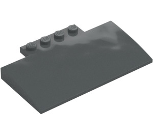 LEGO Dark Stone Gray Slope 5 x 8 x 0.7 Curved (15625)