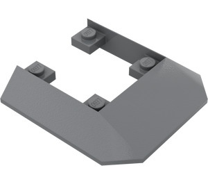 LEGO Dark Stone Gray Slope 6 x 6 with Cutout (2876)