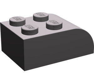 LEGO Dark Stone Gray Slope Brick 2 x 3 with Curved Top (6215)