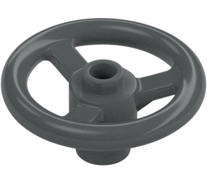 LEGO Dark Stone Gray Small Steering Wheel (2819)