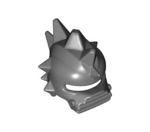 LEGO Dark Stone Gray Spiked Helmet with Chin Protector (85944)