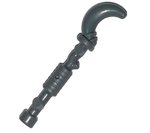 LEGO Dark Stone Gray Staff with Hook