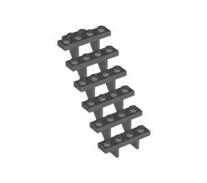 LEGO Dark Stone Gray Staircase 7 x 4 x 6 Open (30134)