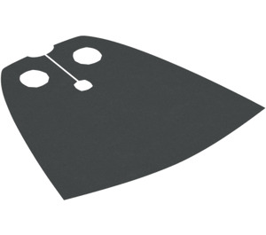 LEGO Dark Stone Gray Standard Cape with Regular Starched Texture (20458 / 50231)