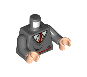 LEGO Dark Stone Gray Sweater with Gryffindor Colors (76382)