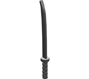LEGO Dark Stone Gray Sword with Octagonal Guard (Katana) (30173 / 88420)