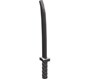 LEGO Dark Stone Gray Sword with Square Guard (Shamshir) (30173)