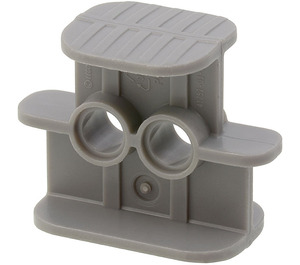 LEGO Grigio pietra scuro Technic Gomma Band Supporto Piccolo con Fori per perni (41752)