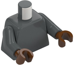 LEGO Mörk Stengrå Teebo Minifigur Kropp (973 / 76382)