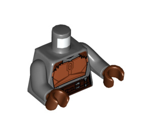 LEGO Dark Stone Gray The Armorer Minifig Torso (973 / 76382)