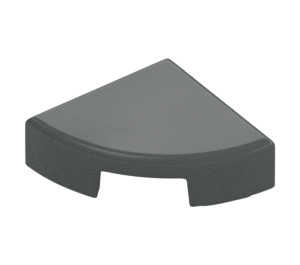 LEGO Dark Stone Gray Tile 1 x 1 Quarter Circle (25269 / 84411)