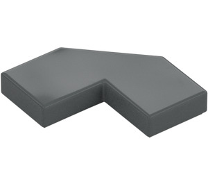 LEGO Dark Stone Gray Tile 2 x 2 Corner with Cutouts (27263)