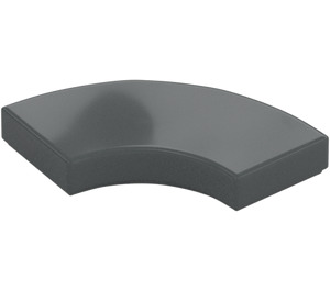 LEGO Dark Stone Gray Tile 2 x 2 Curved Corner (27925)