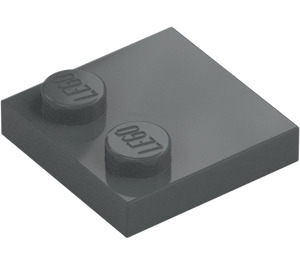 LEGO Dark Stone Gray Tile 2 x 2 with Studs on Edge (33909)