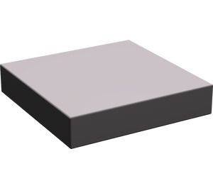 LEGO Dark Stone Gray Tile 2 x 2 without Groove