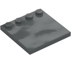 LEGO Dark Stone Gray Tile 4 x 4 with Studs on Edge (6179)