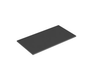 LEGO Dark Stone Gray Tile 8 x 16 with Bottom Tubes, Textured Top (90498)