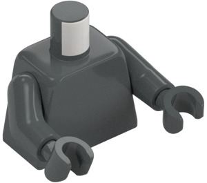 LEGO Dark Stone Gray Torso with Arms and Hands (73403 / 76382)