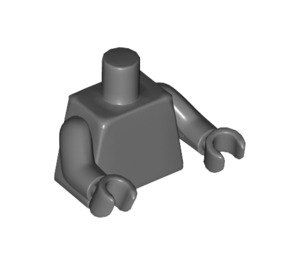 LEGO Dunkles Steingrau Torso mit Arme und Hände (76382 / 88585)