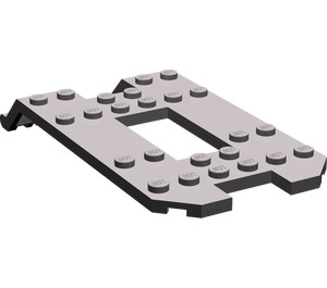LEGO Dark Stone Gray Trailer Base 6 x 12 x 1.333 (30263)